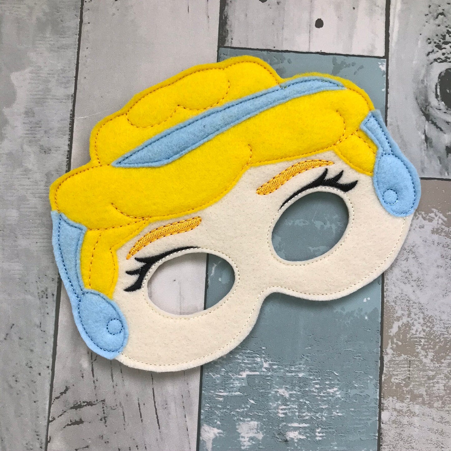 Glass Slipper Princess Felt Play Masks