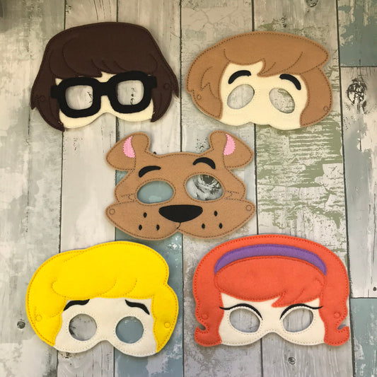 Mystery Solving Gang Felt Play Mask