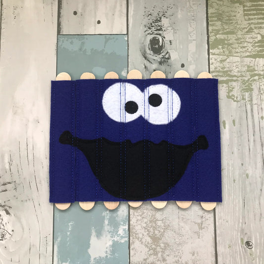 Cookie Monster Stick Felt Puzzle