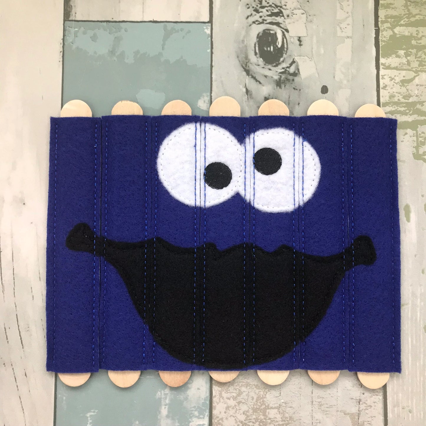 Cookie Monster Stick Felt Puzzle