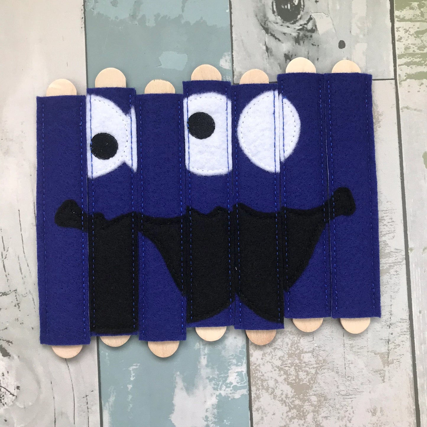 Cookie Monster Stick Felt Puzzle