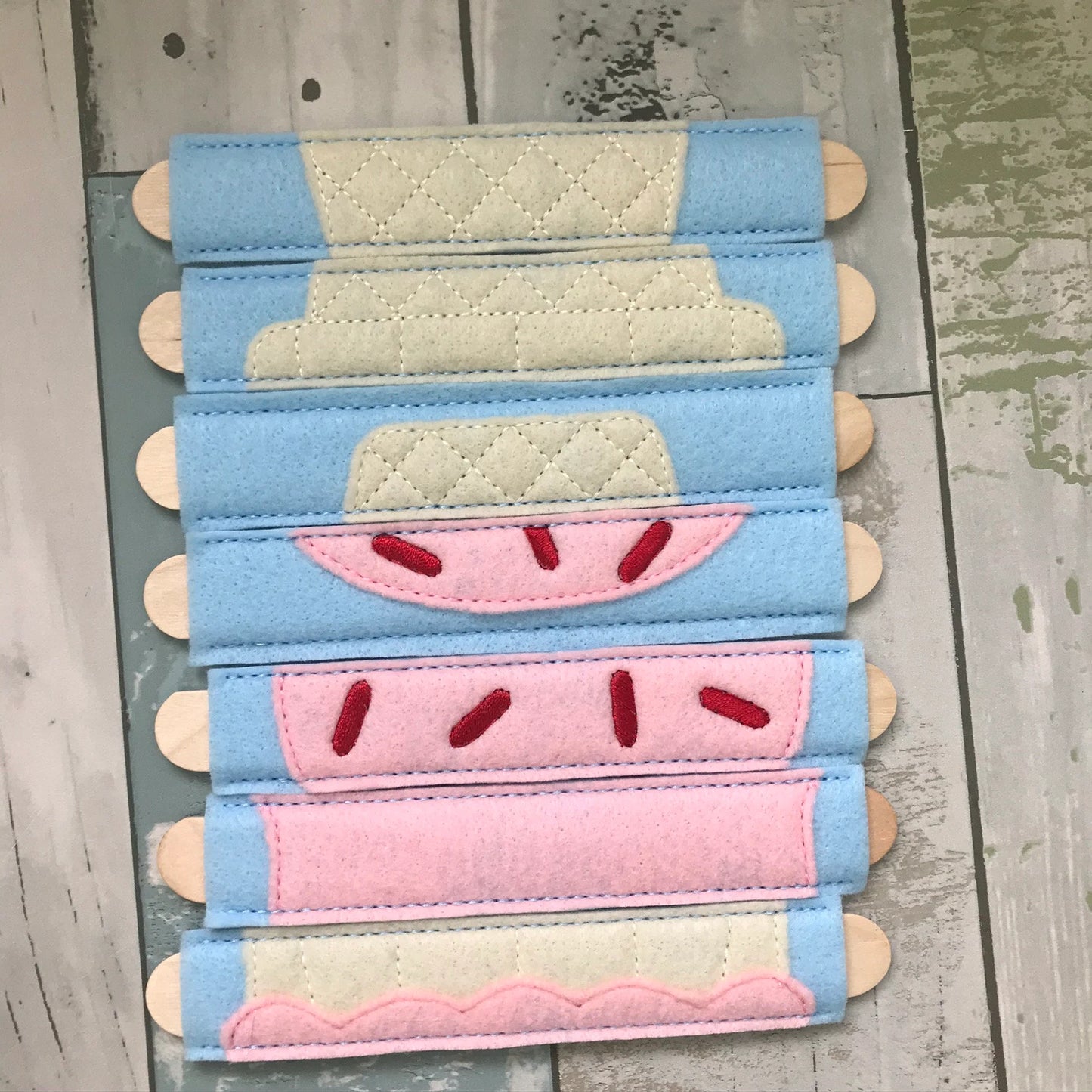 Icecream Felt Stick Puzzle