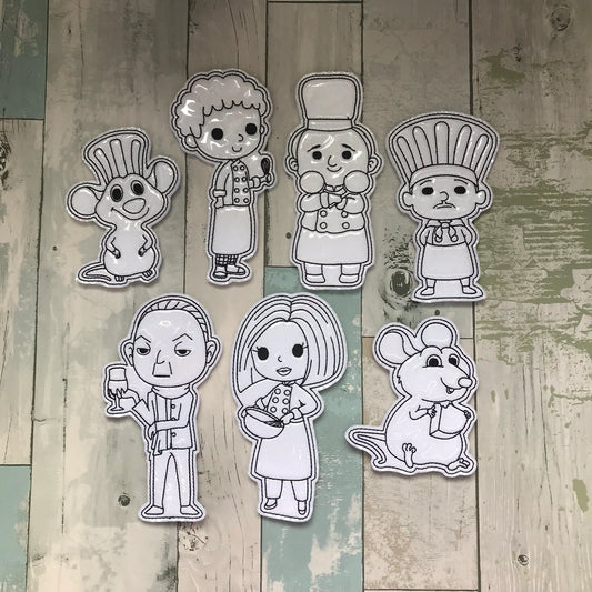 Cooking Rodent Colouring Dolls