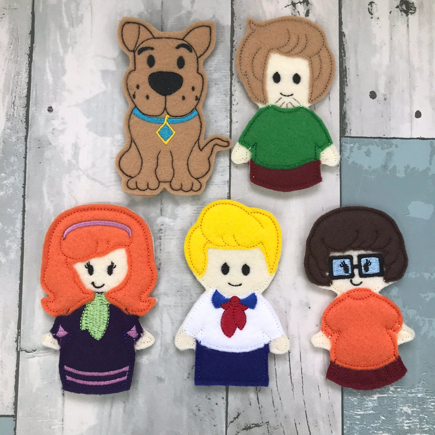 Mystery Gang Finger Puppets