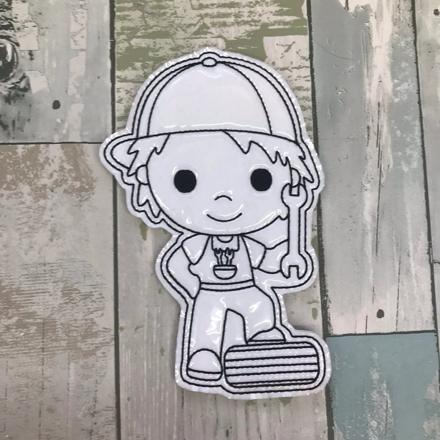 Mechanic Colouring Dolls