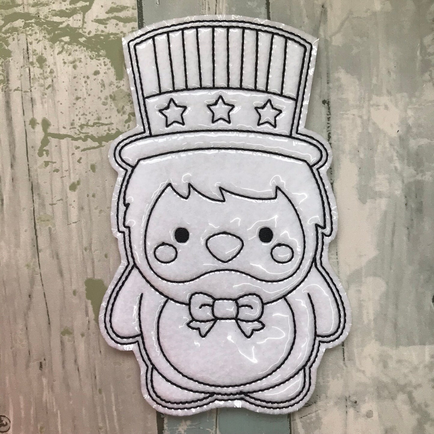 4th of July Penguins Set 2 Colouring Dolls