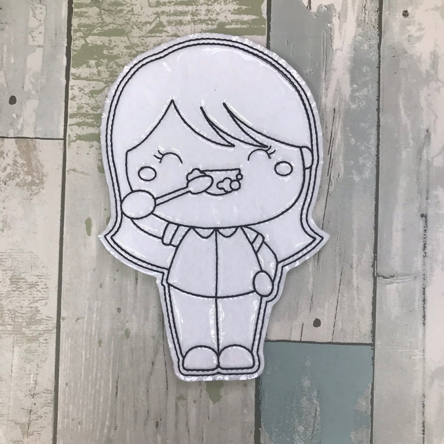 Brush Your Teeth Colouring Dolls