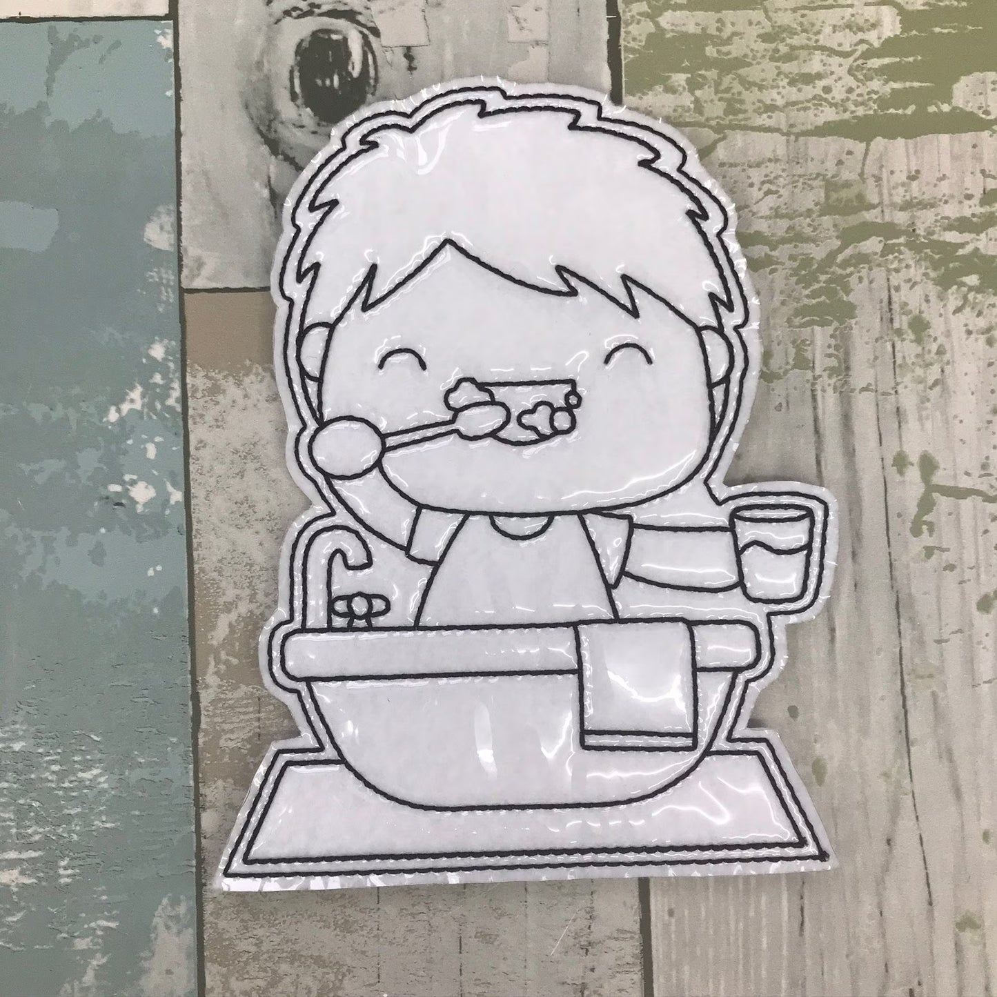 Brush Your Teeth Colouring Dolls