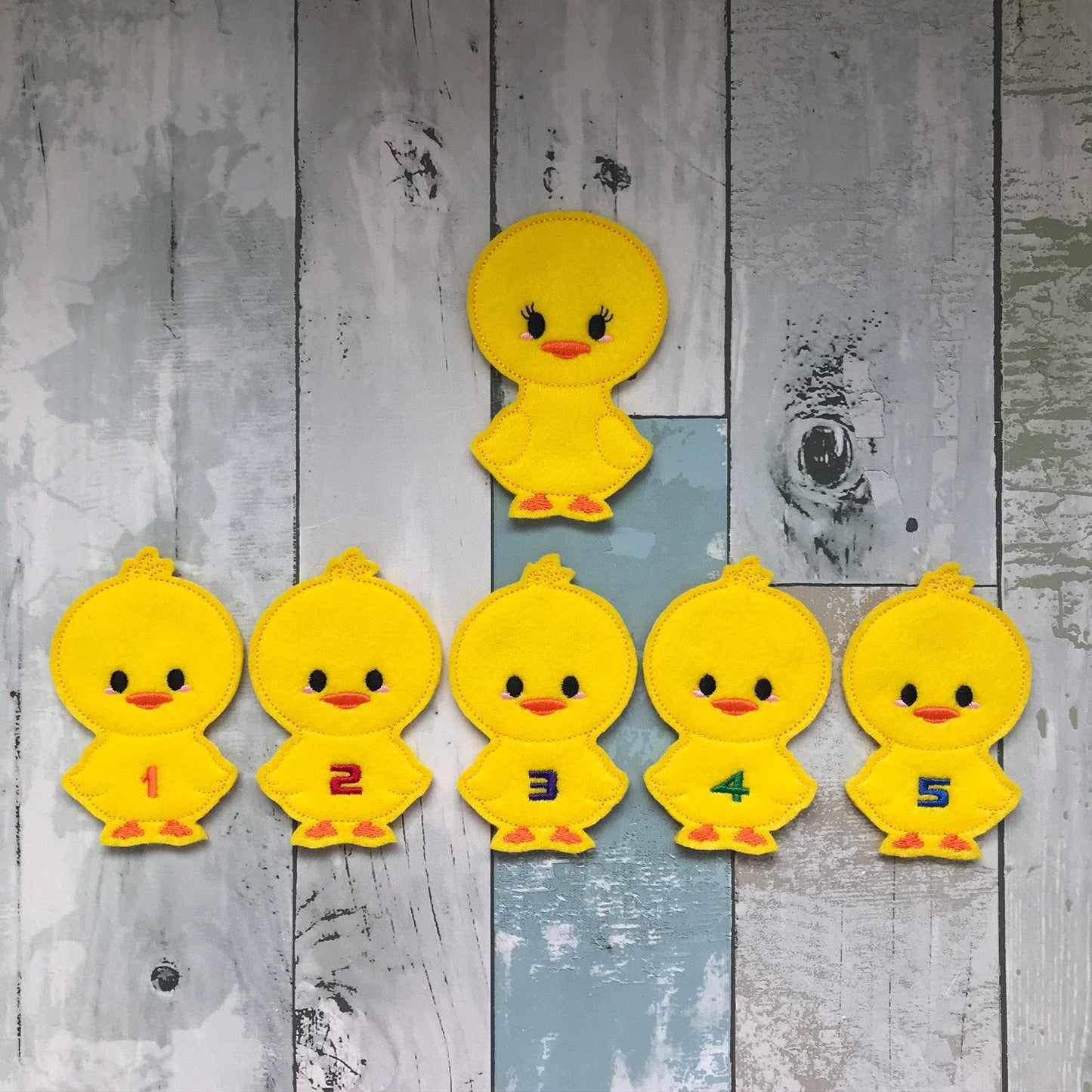 5 Little Ducks Felt Finger Puppets