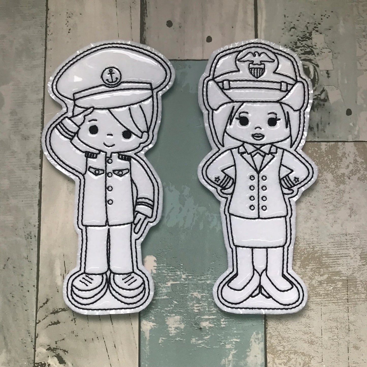 Sea People Colouring Dolls