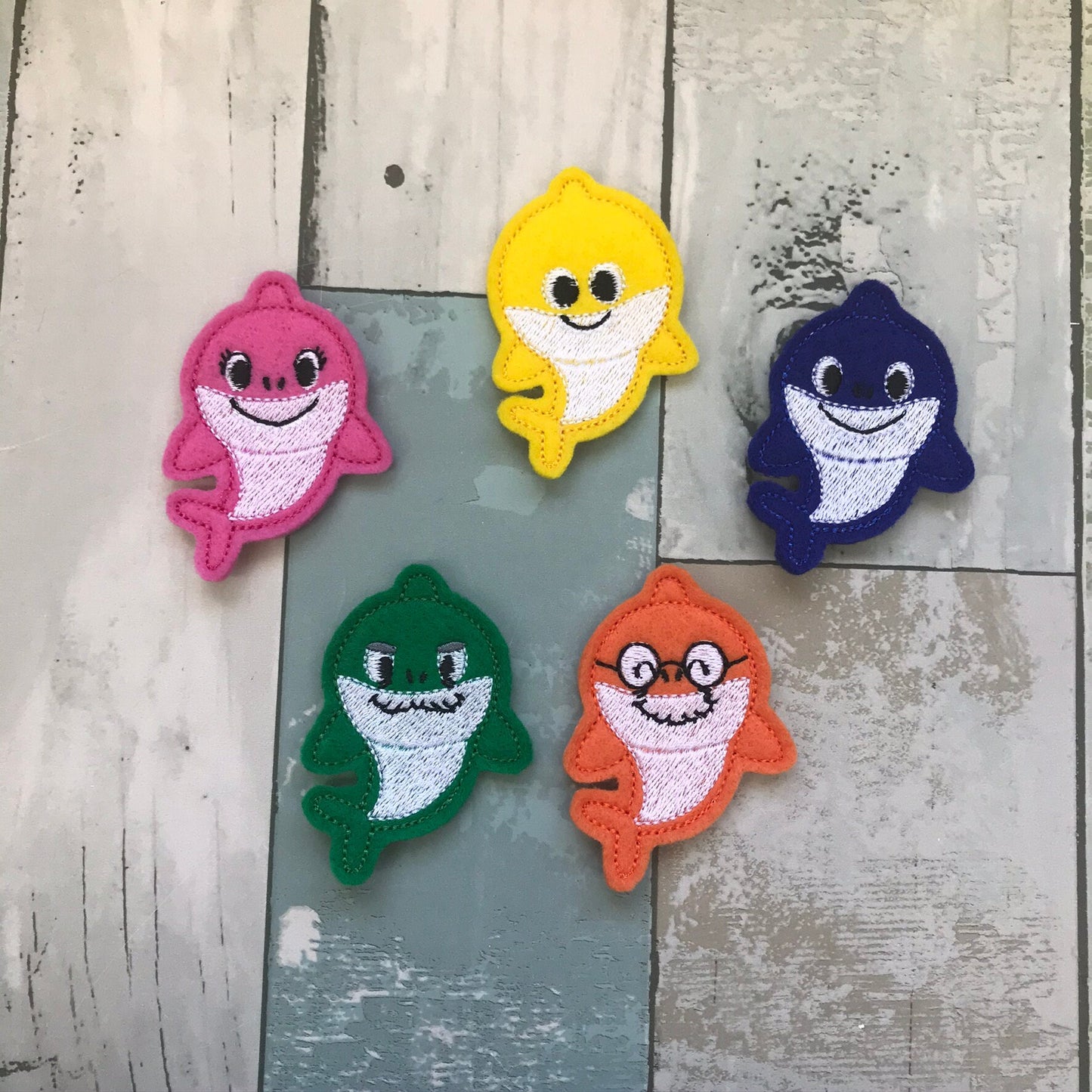 Great White Ocean Dwellers Felt Snap Hair Clip