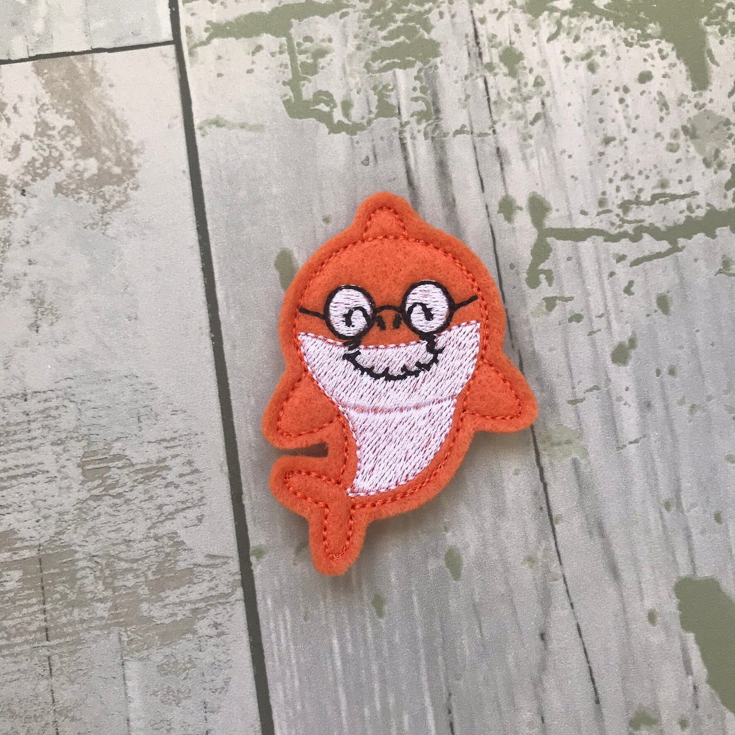 Great White Ocean Dwellers Felt Snap Hair Clip
