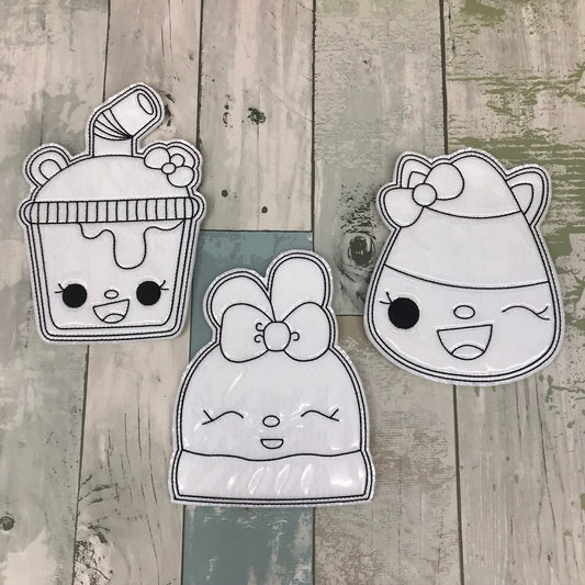 Happy Food Set 2 Colouring Dolls