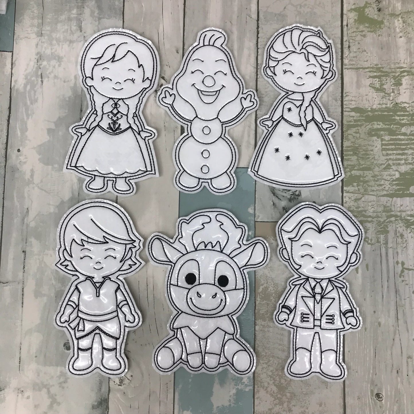 Sold Sisters Set 1 Colouring Dolls