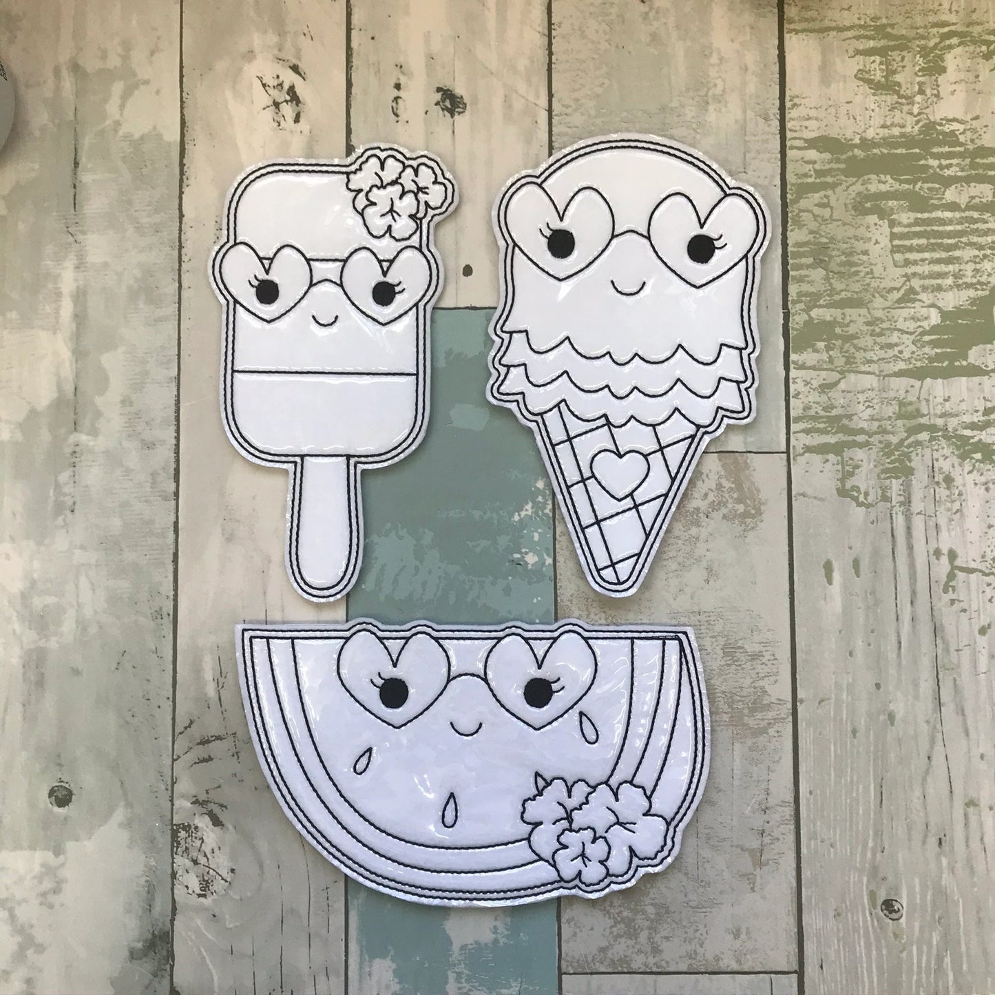 Summer Food Colouring Dolls