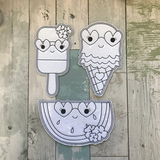 Summer Food Colouring Dolls