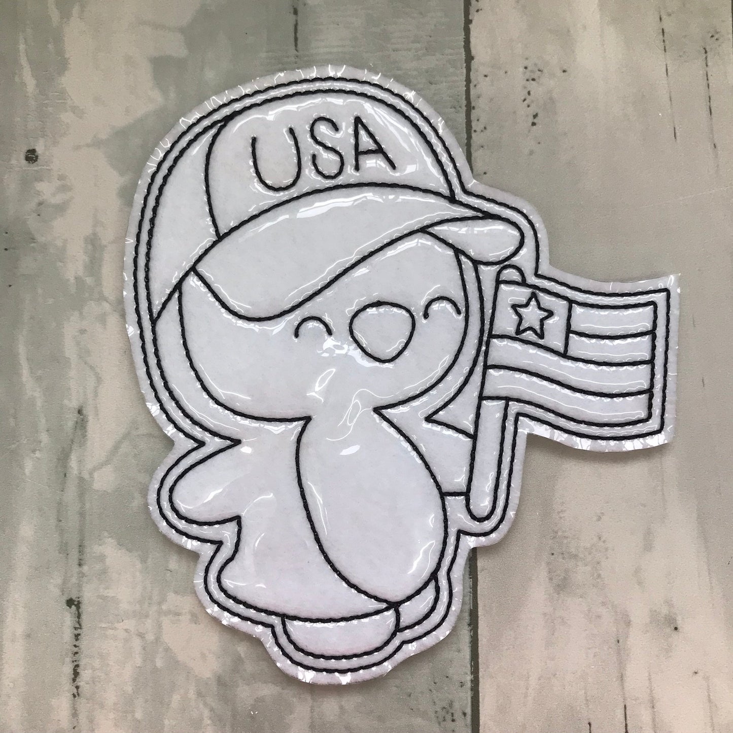 4th of July Penguins Set 2 Colouring Dolls