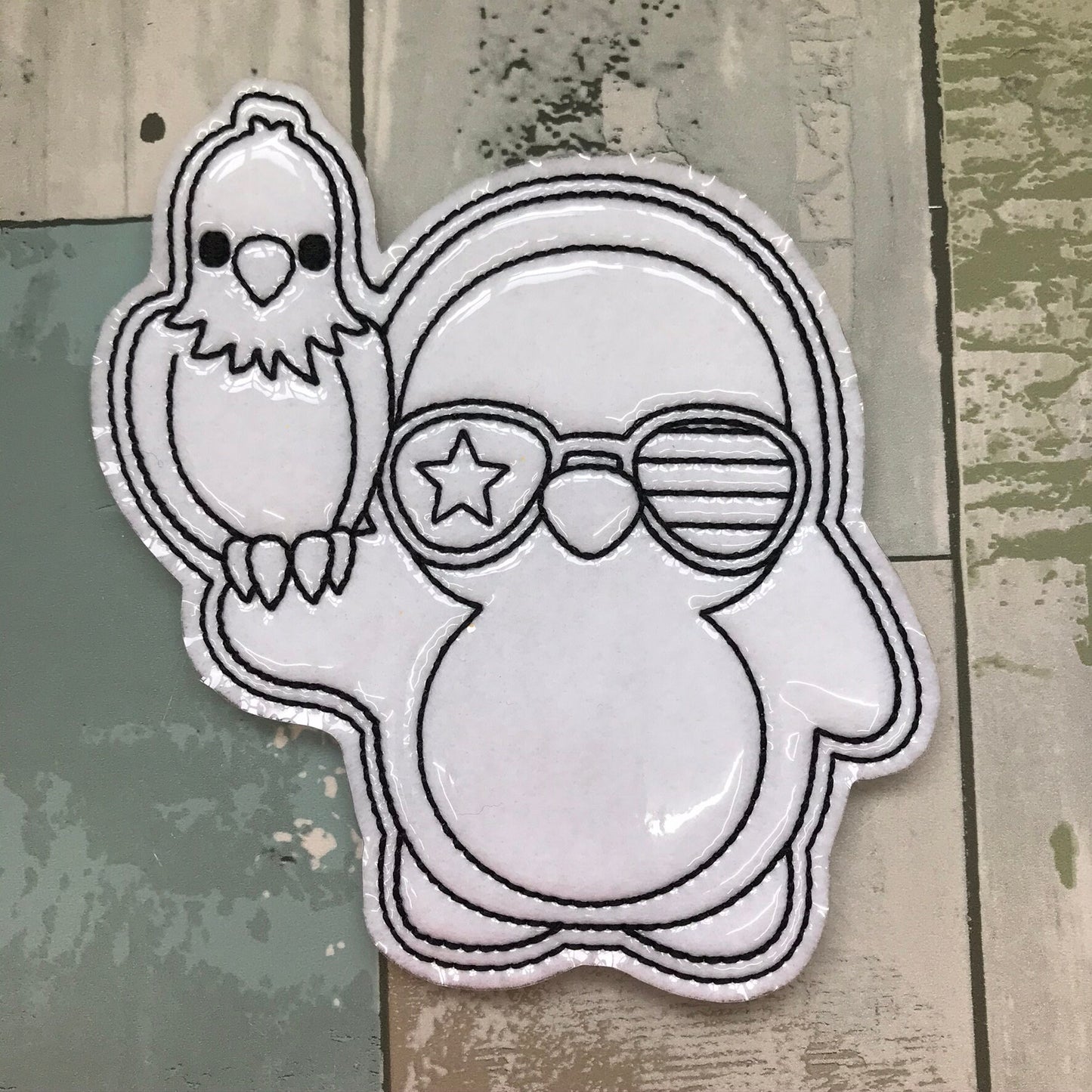 4th of July Penguins Set 2 Colouring Dolls