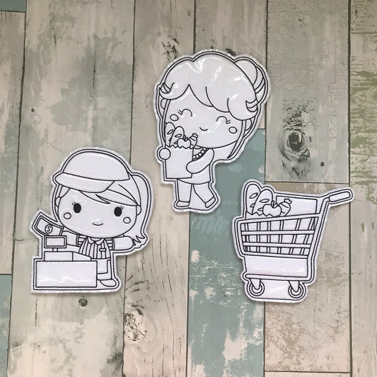 Grocery Colouring Dolls