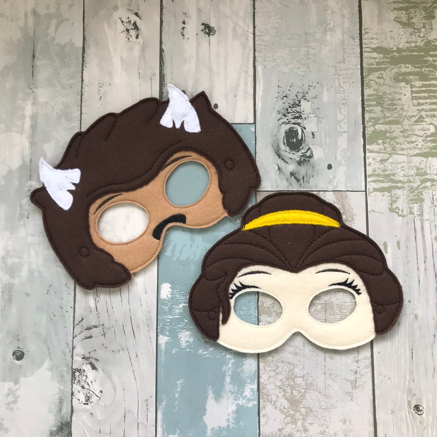 Book Loving Princess Felt Play Masks