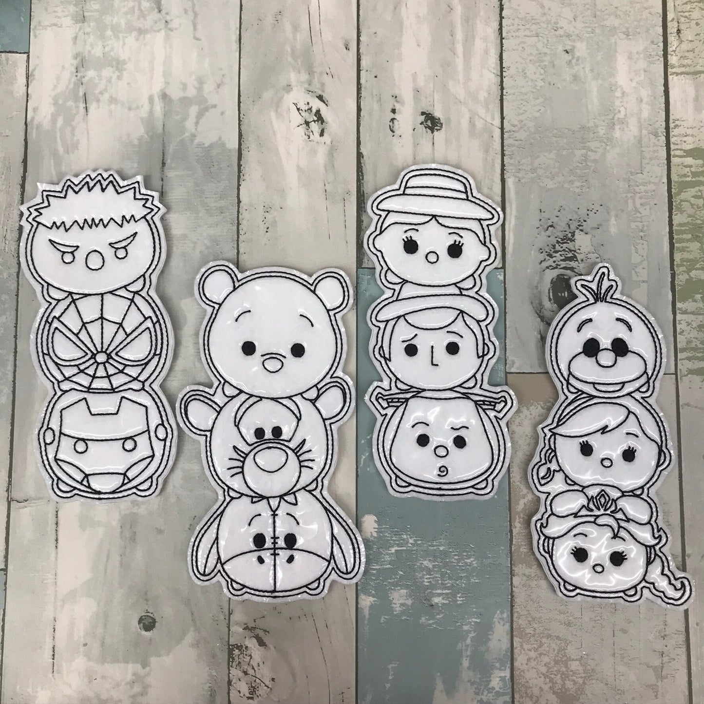 Stacked Set 1 Colouring Dolls