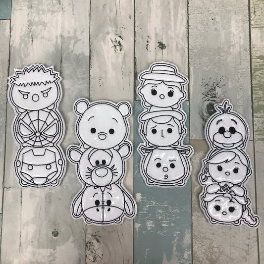 Stacked Set 1 Colouring Dolls