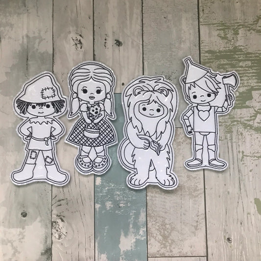 Wizard of Oz Set 1 Colouring Dolls
