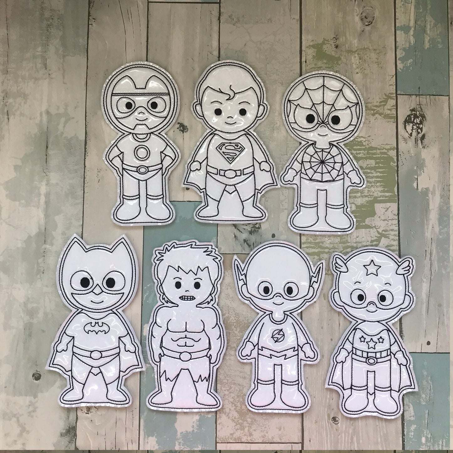 Superhero Colouring Dolls Set #2