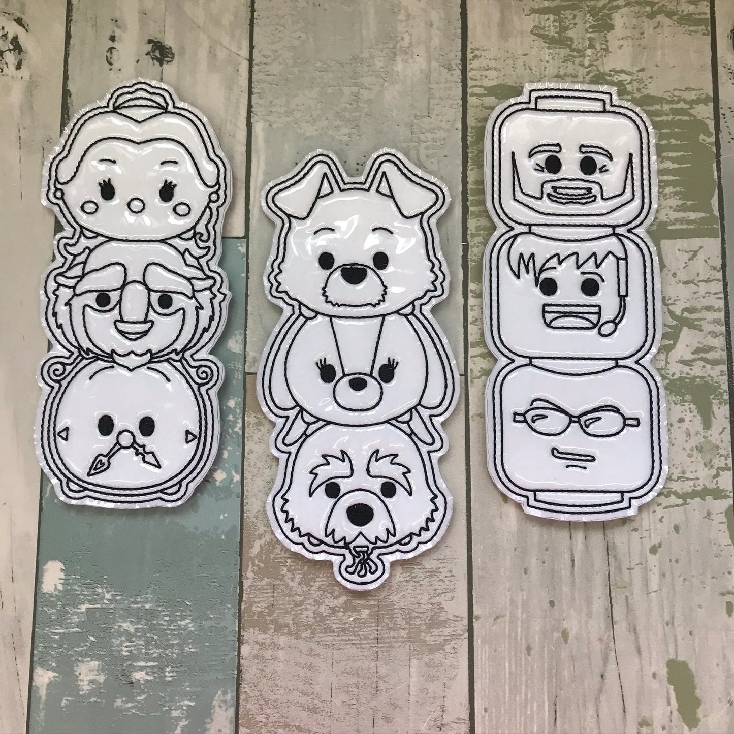 Stacked Set 3 Colouring Dolls