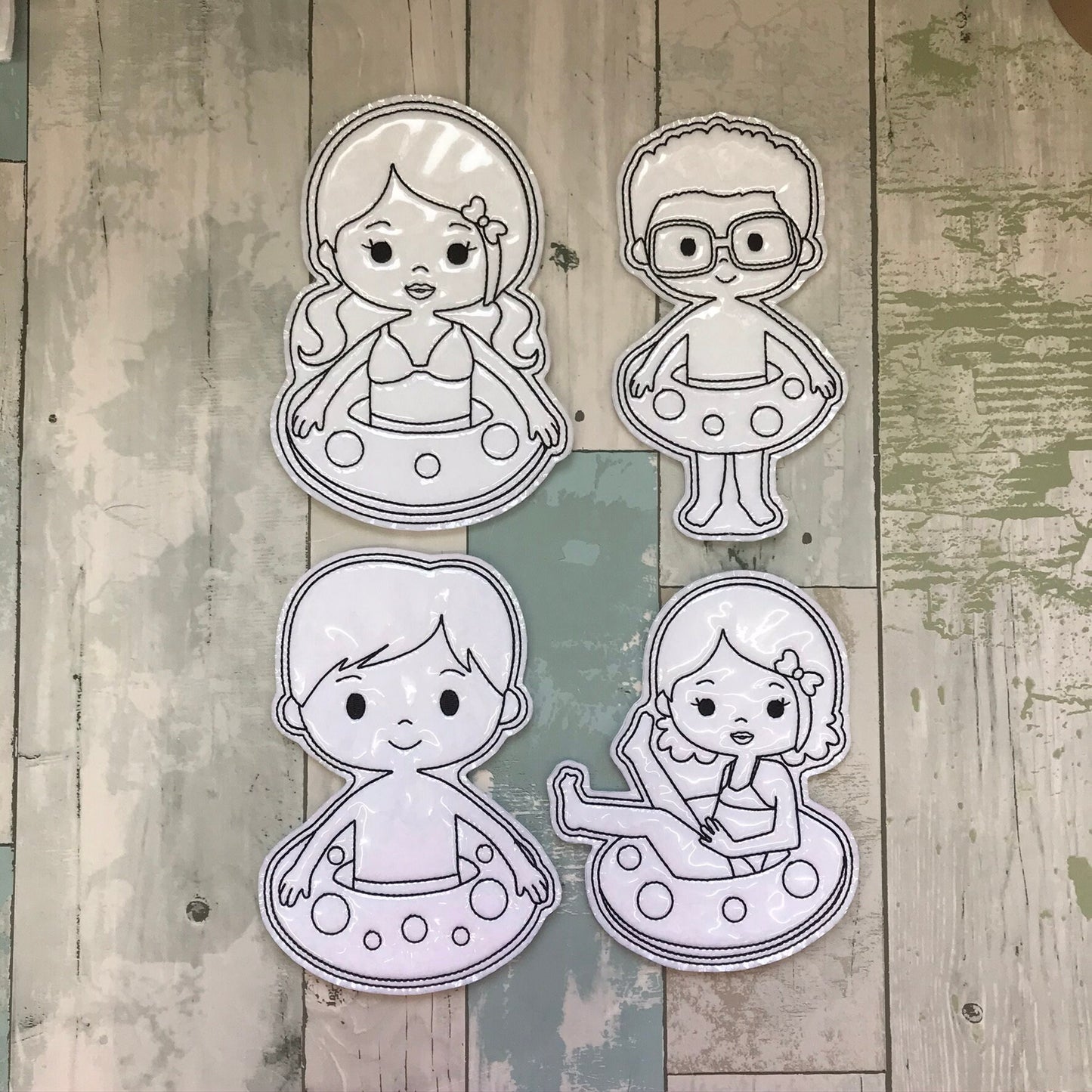 Swim Kids Colouring Dolls