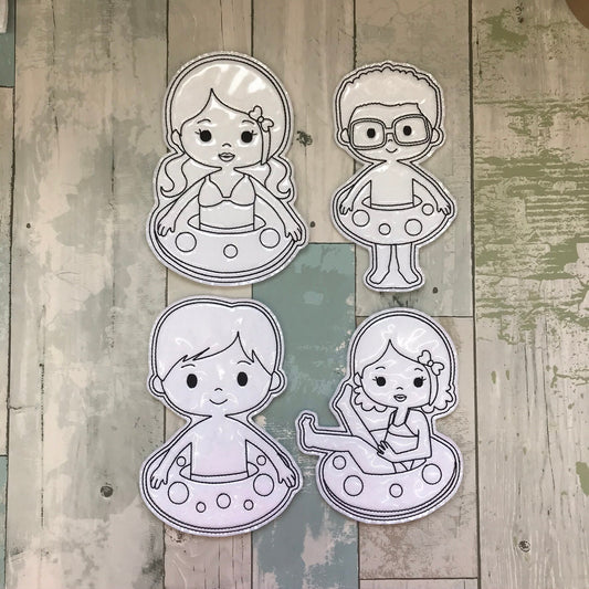 Swim Kids Colouring Dolls