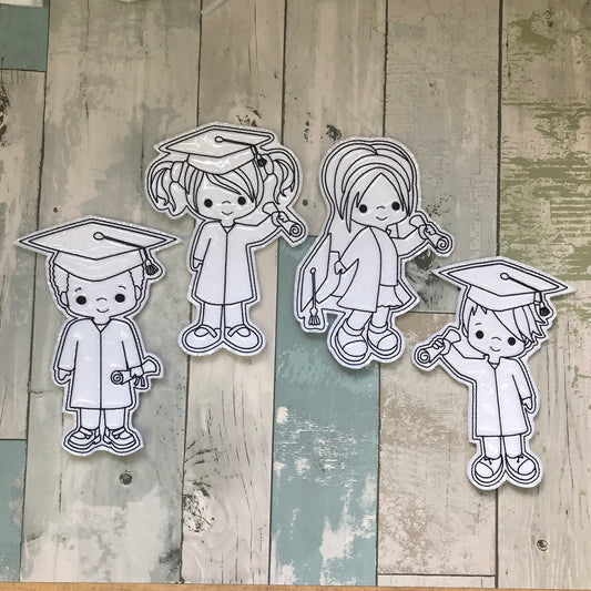 Grad Kids Colouring Dolls