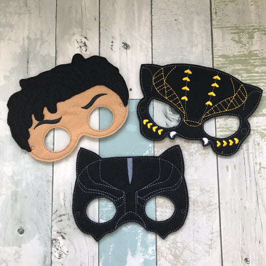 Black Cat Felt Play Masks
