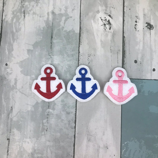 Anchor Felt Snap Hair Clip