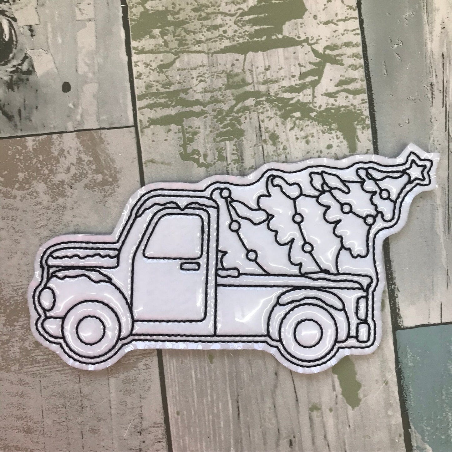 Christmas Truck Colouring Dolls