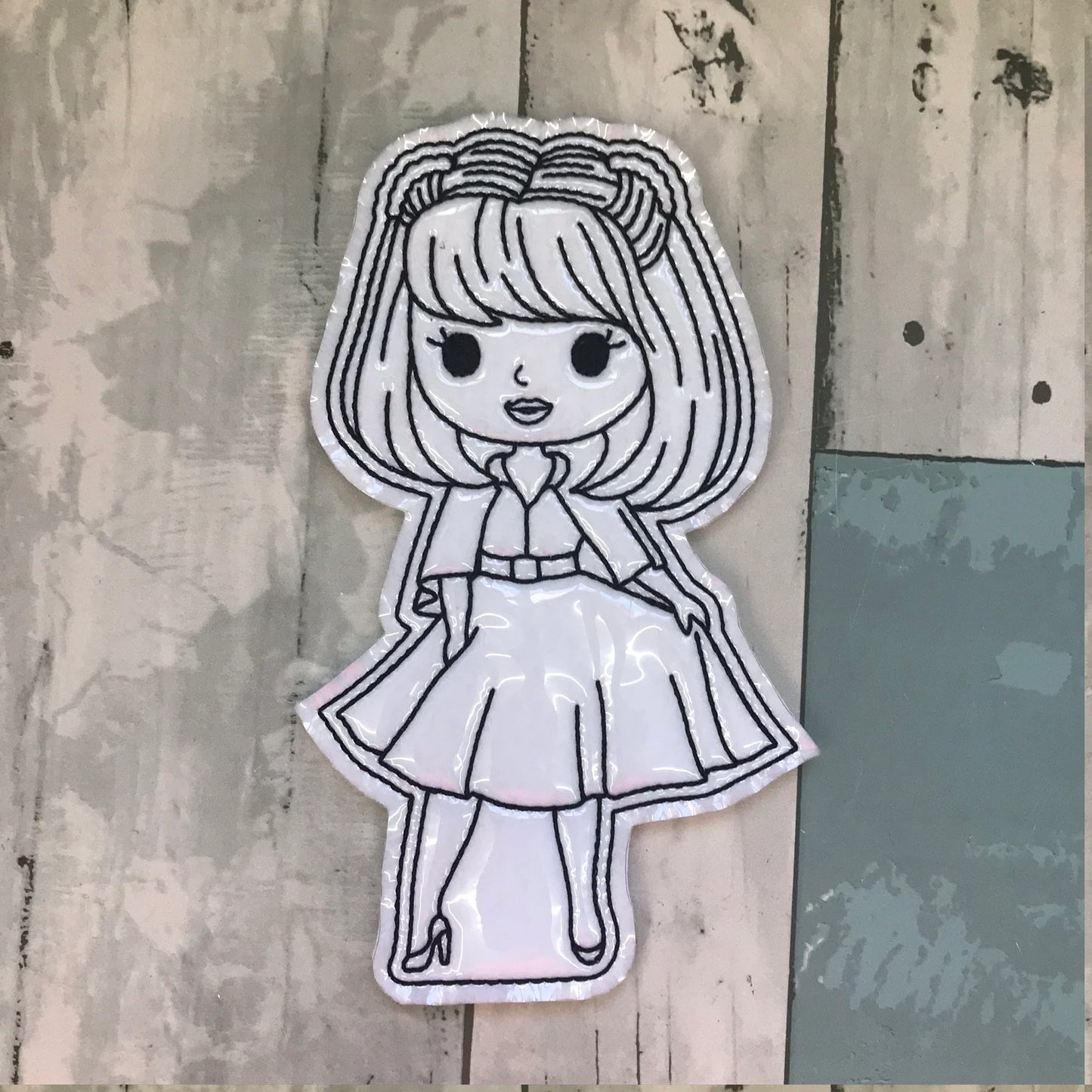Retro Dance & Hot‑Rod Crew Colouring Dolls
