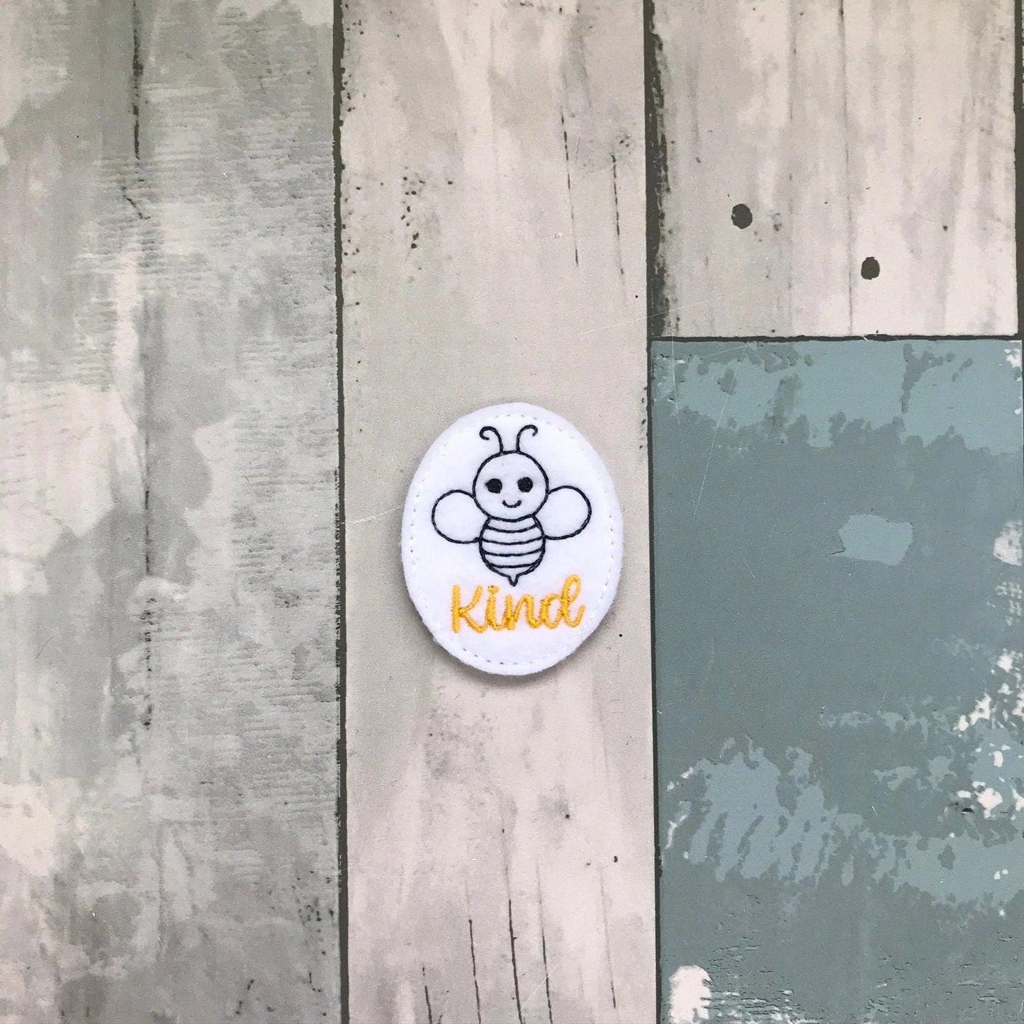 Bee Kind Felt Snap Hair Clip