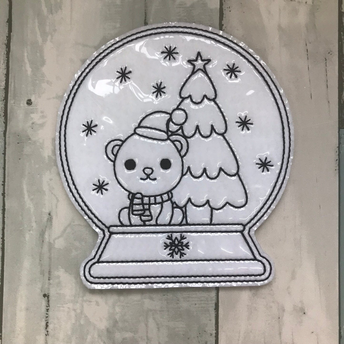 Snow Globe Animal Friends Colouring Dolls