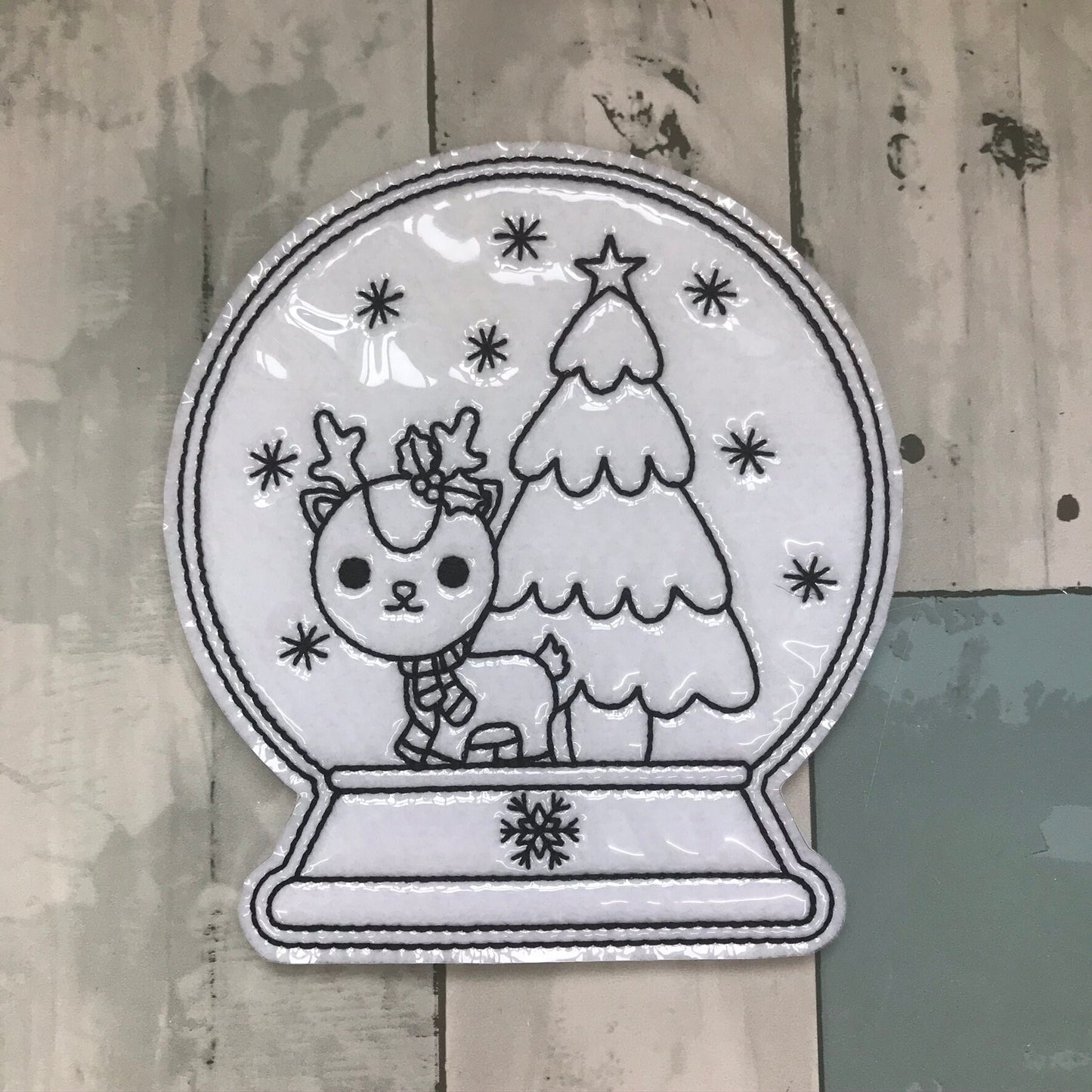 Snow Globe Animal Friends Colouring Dolls