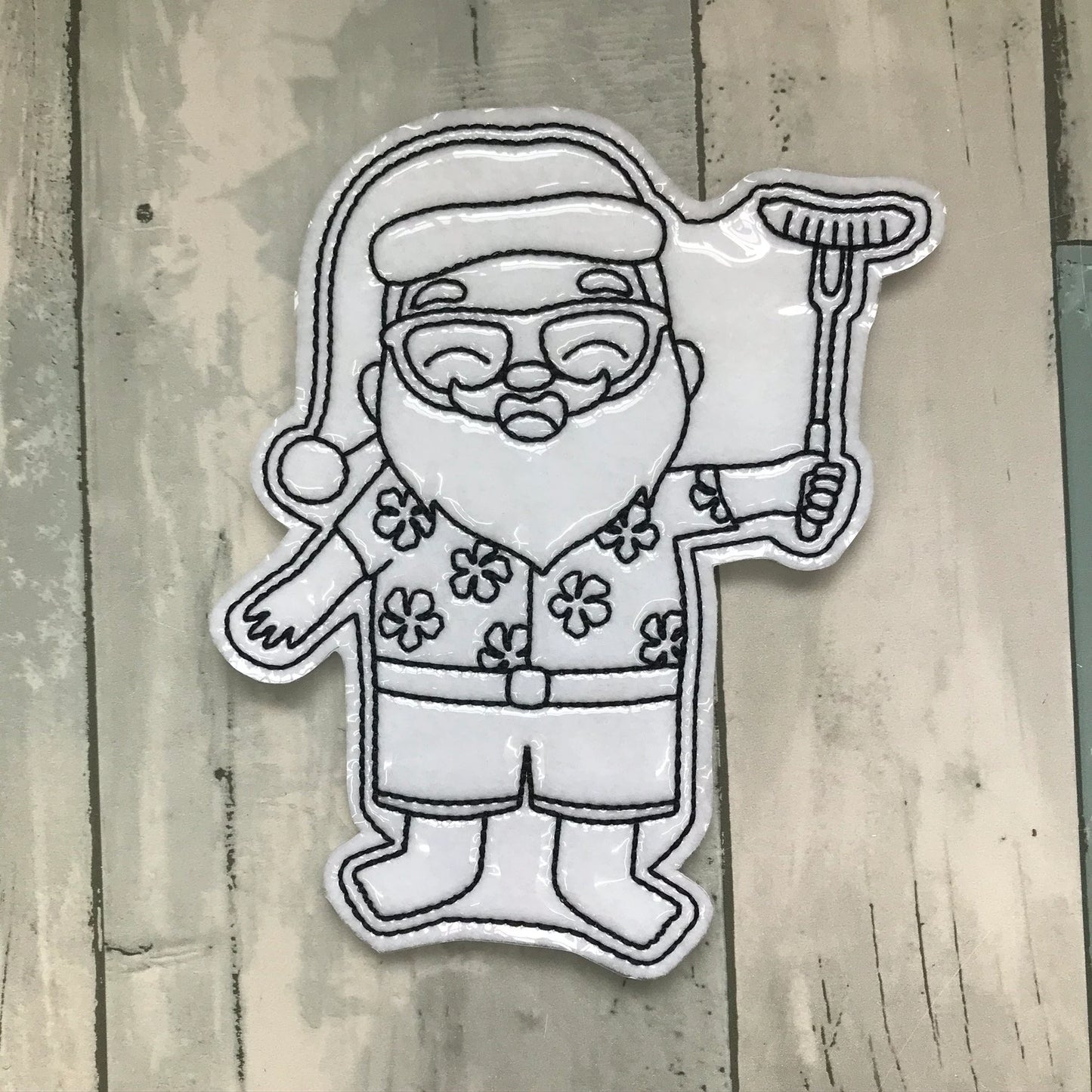 Santa Down Under Colouring Dolls