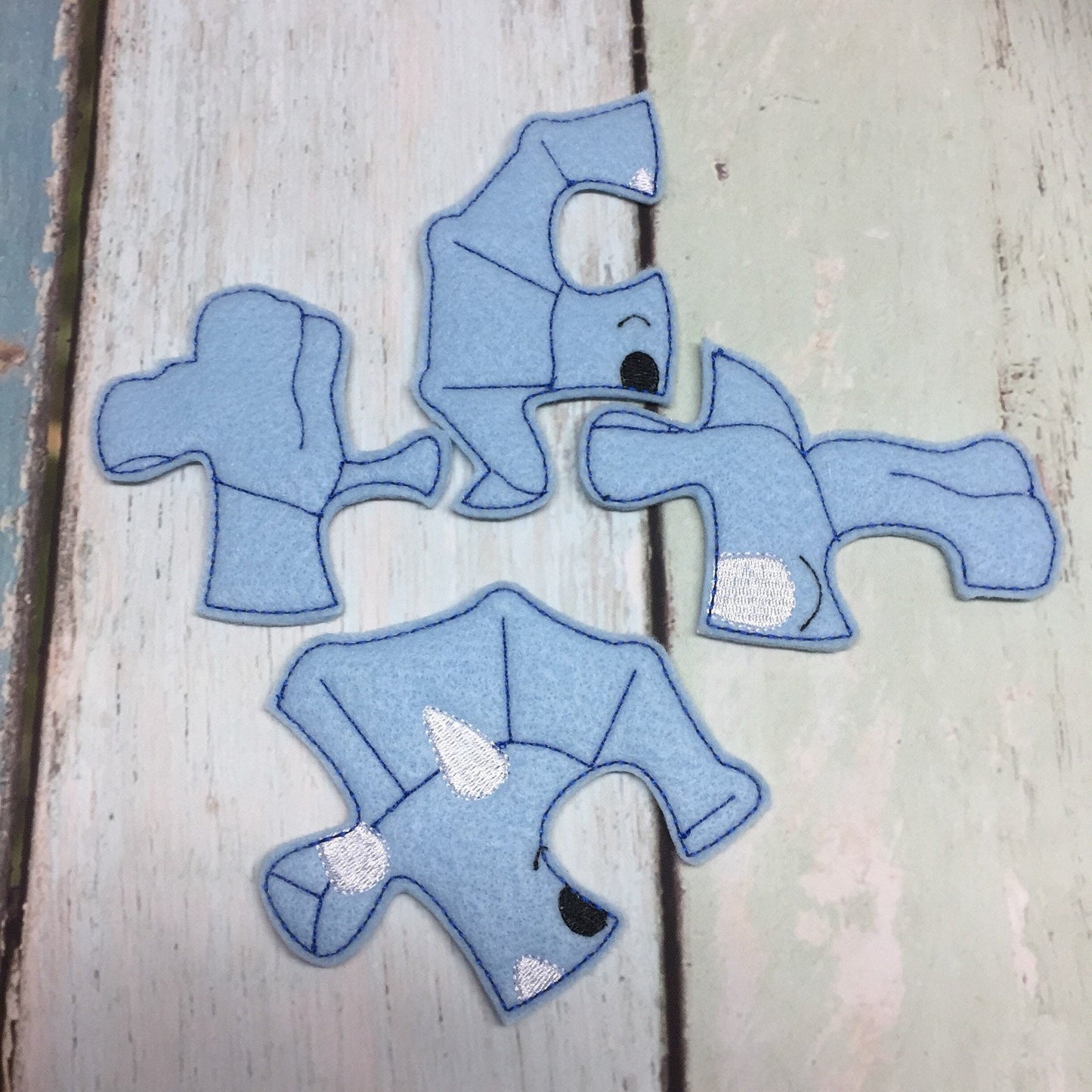 Dino Triceratops Felt Puzzle