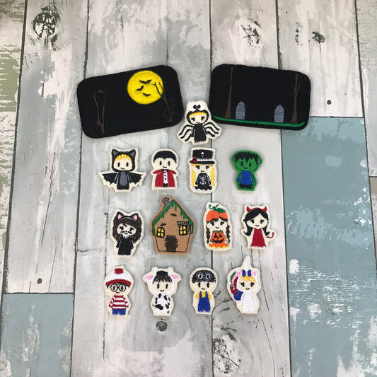 Halloween Felt Pocket Play Set With Tin