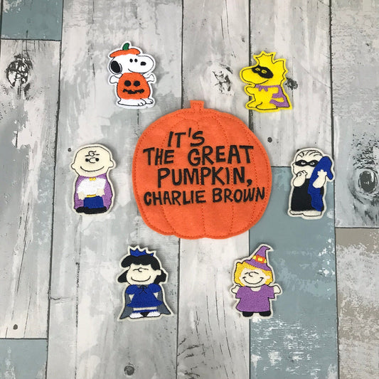 Block Head Halloween Felt Finger Puppets