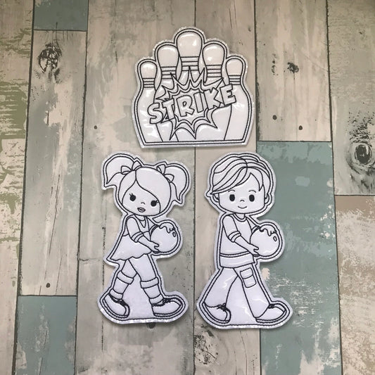 Bowling Colouring Dolls