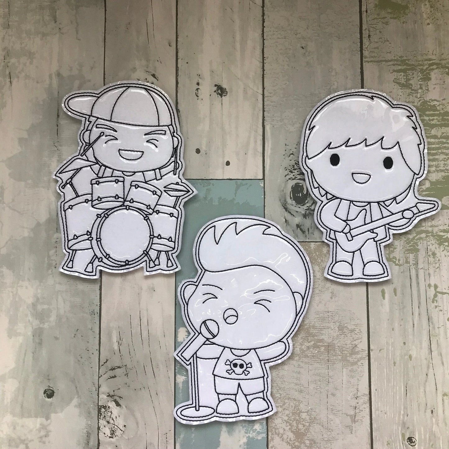 Music Set 2 Colouring Dolls