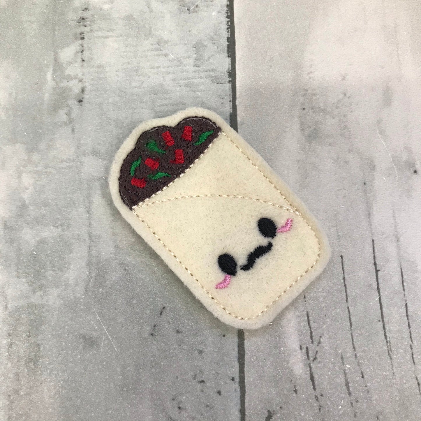 Burrito Felt Snap Hair Clip