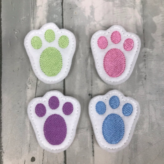 Bunny Foot Felt Snap Hair Clip