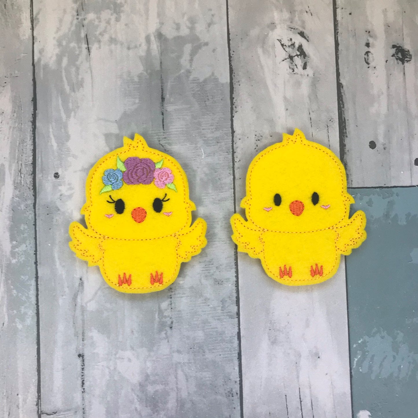 Chick Couple Finger Puppets