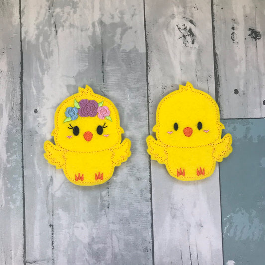 Chick Couple Finger Puppets
