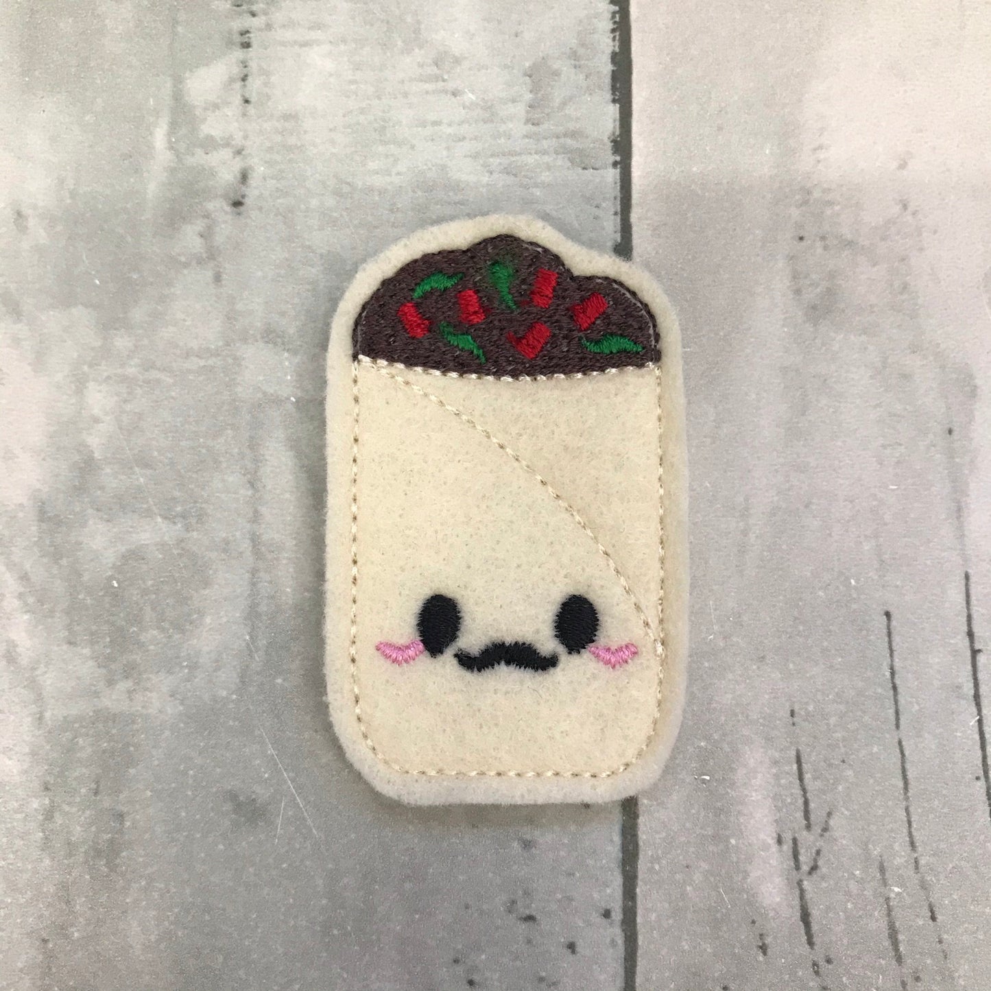 Burrito Felt Snap Hair Clip